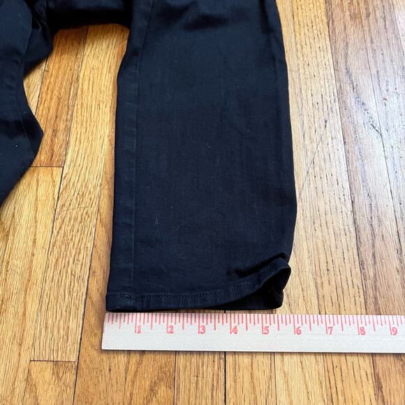Frame Jeans Womens 26 Black Le Sylvie Slender Straight Denim - Picture 10 of 10